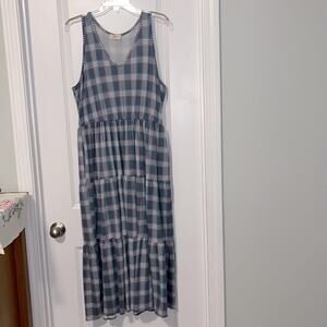 ⚡️ 3 for $30 ⚡️ If She Loves Sleeveless Plaid Boho Cottagecore Dress